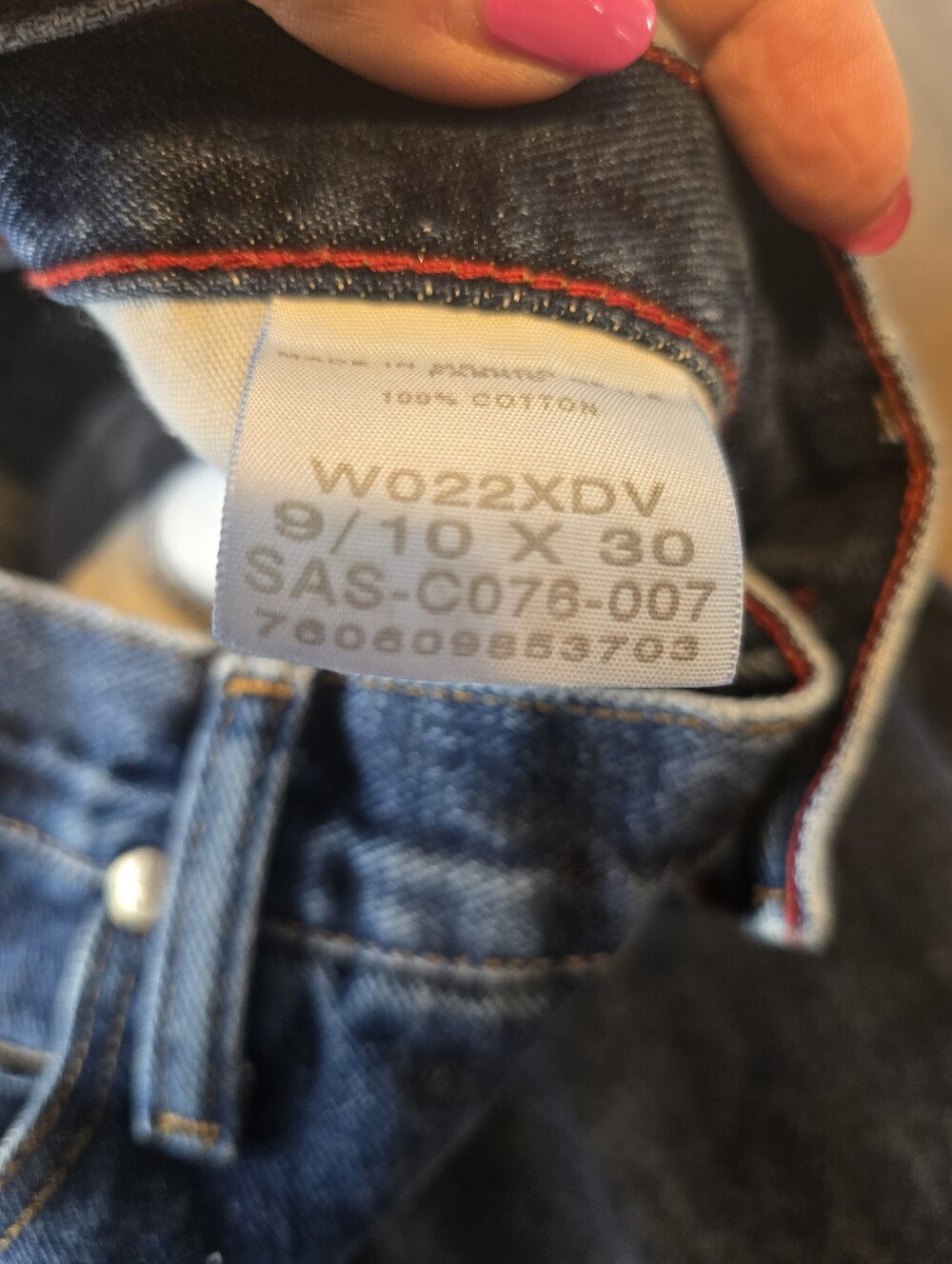 Wrangler 20X Calgary High Waist Relaxed Fit Straight Leg Blue Jeans 10 - Picture 7 of 8